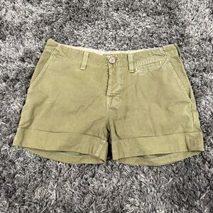 J. Brand Rolled Hem Chino Shorts in Green, Size 27